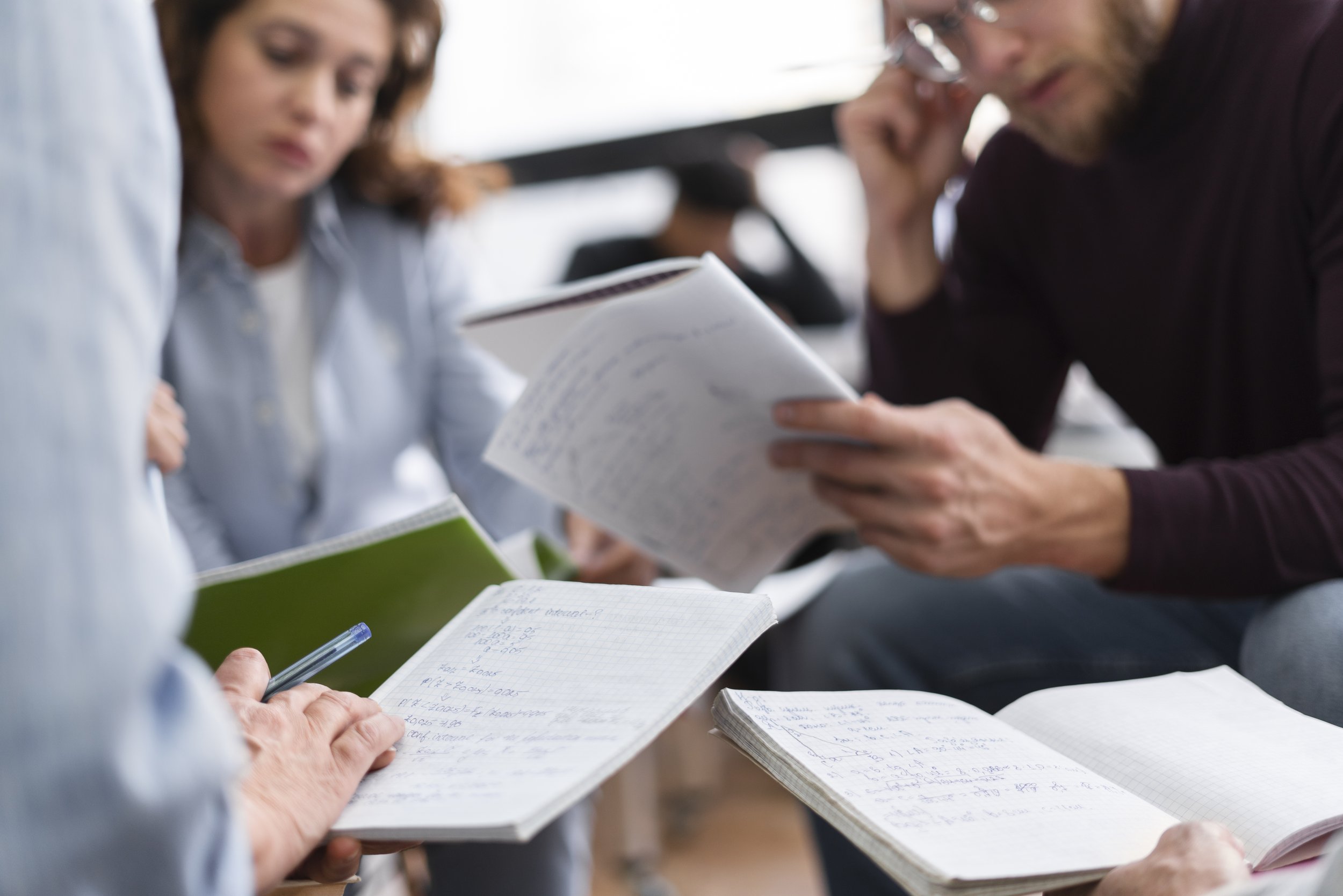 People studying together